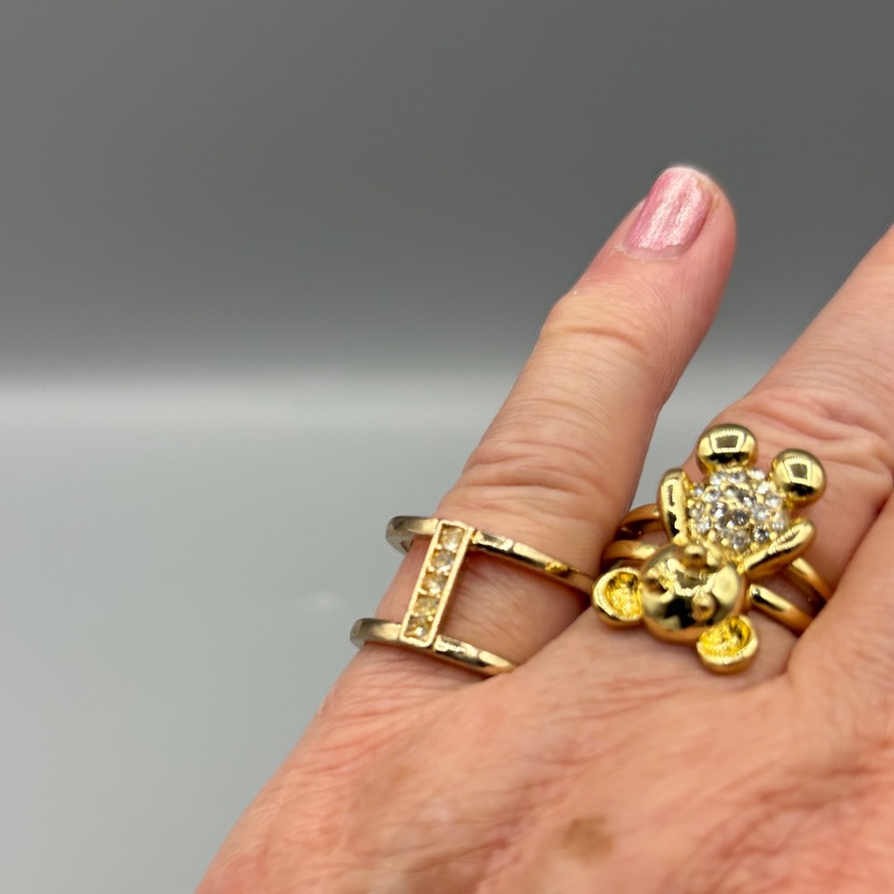 Gold Bear Design Ring Set JP326 2/$20